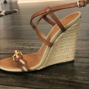 Burberry wedge sandals!